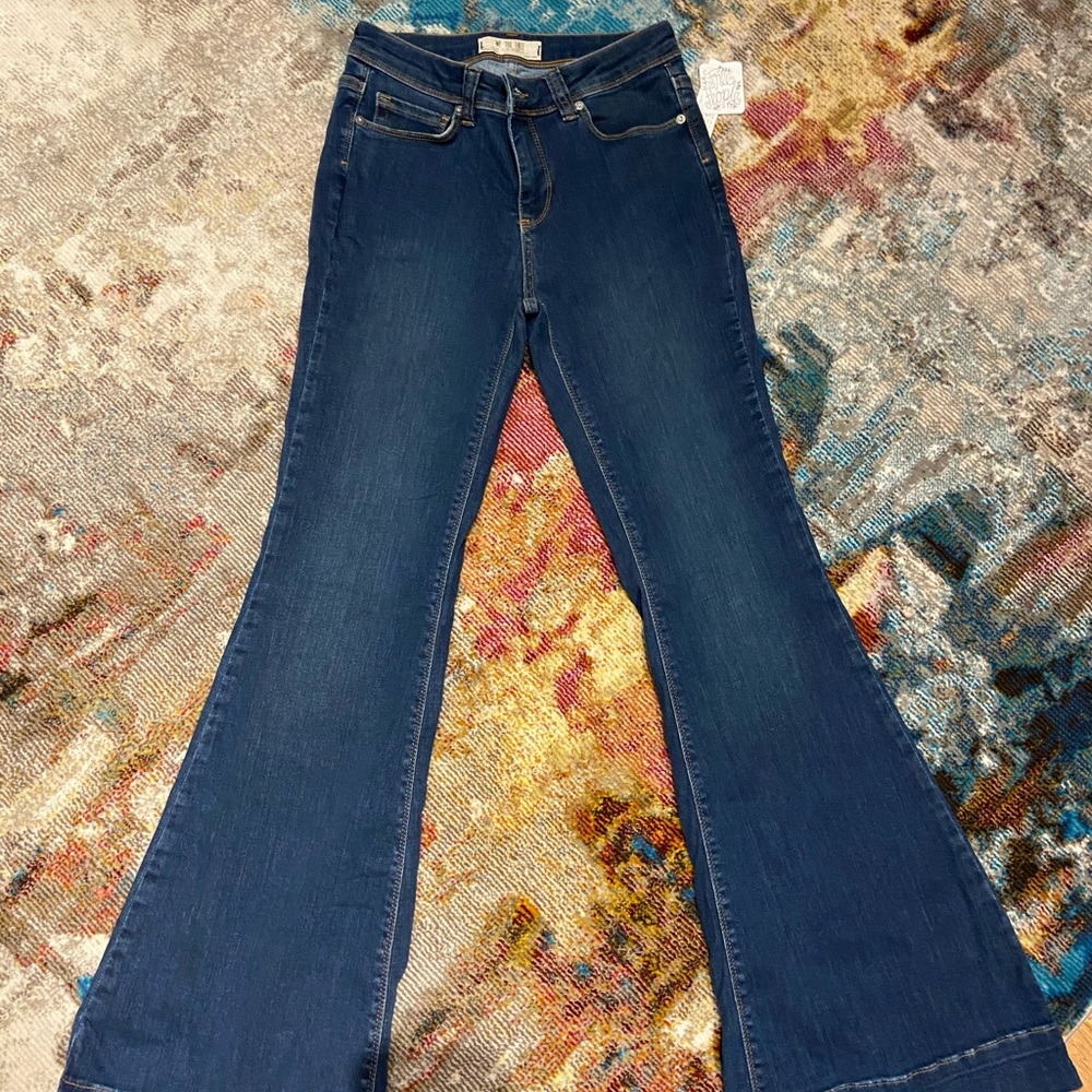 Free People High Rise Waist Flare Leg Jeans